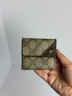 Vintage Gucci GG Supreme Canvas Wallet Coin Purse